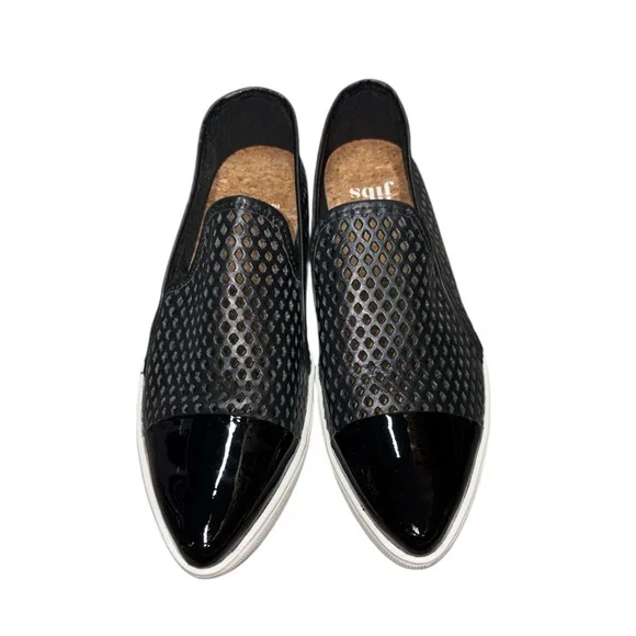 Jibs Slim Slip-On Fashion Sneaker Flat In Jet Black + Onyx Women’s Size 7 - Picture 3 of 13